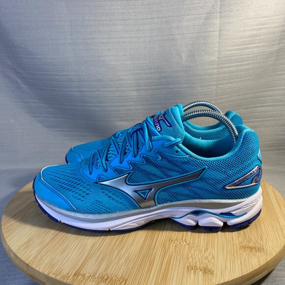Mizuno Wave Rider 20 Running Shoes Women’s Size 7 US Turquoise Colour A0202 - Picture 3 of 7